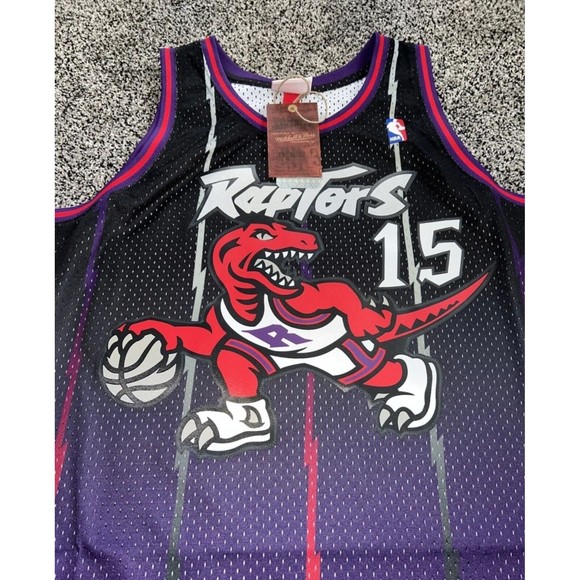 NWT Mitchell & Ness Toronto Raptors Vince Carter Fadeaway Swingman Jersey Size M - Picture 3 of 6